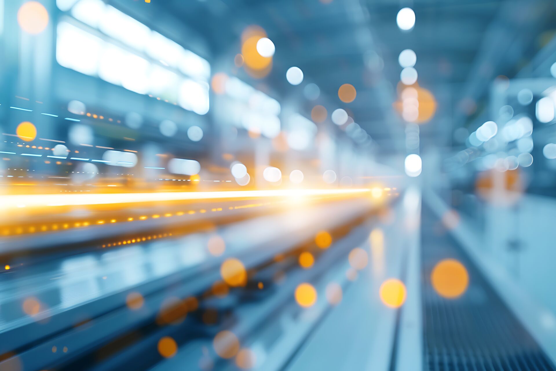 Motion inside a modern production facility